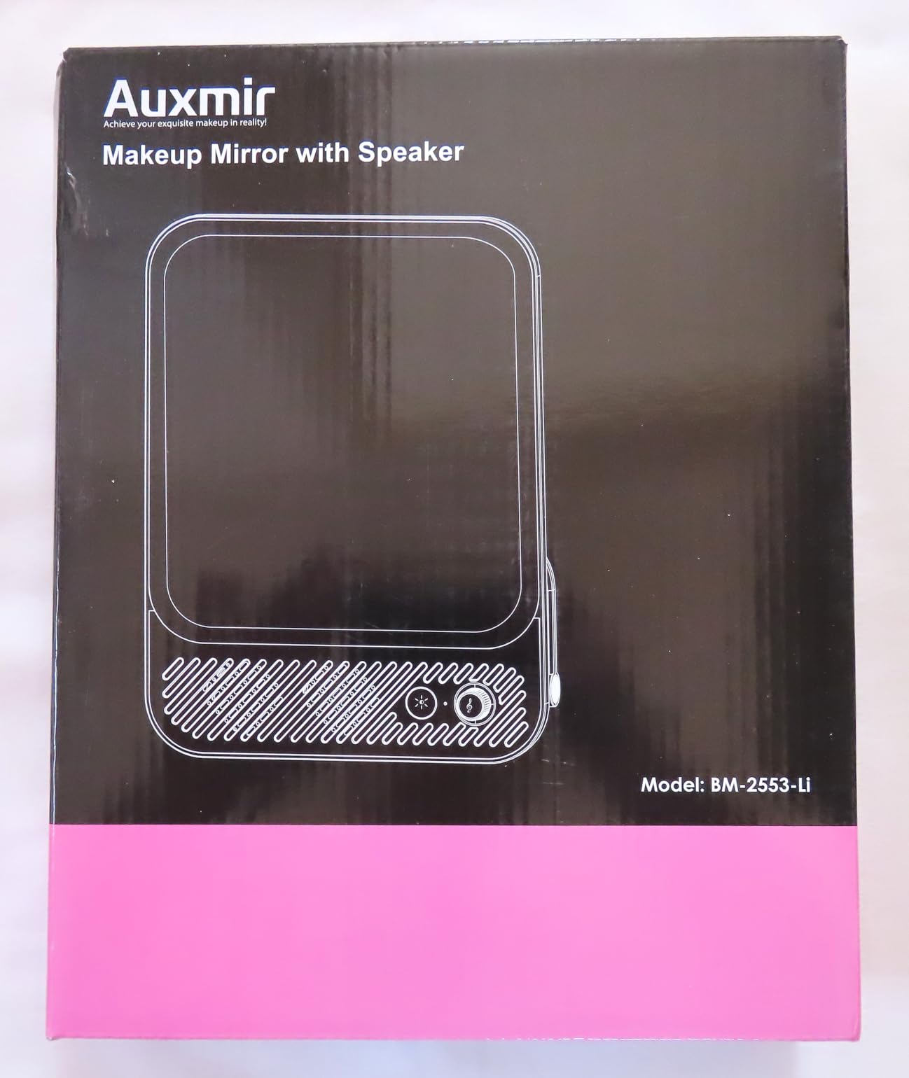Auxmir Specchio Trucco LED Ricaricabile 4000mAh