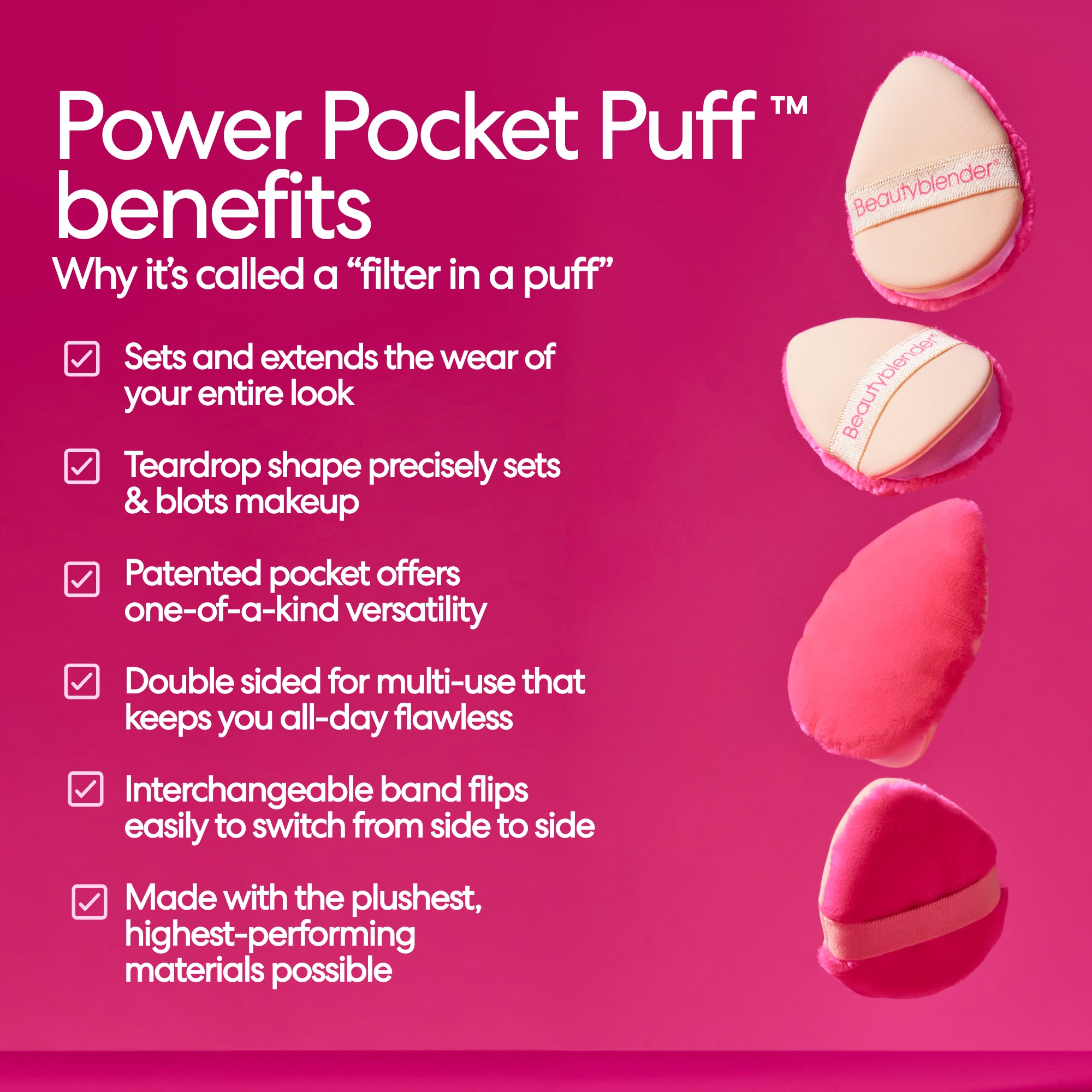 Beautyblender Power Pocket Puff piumino cipria doppia