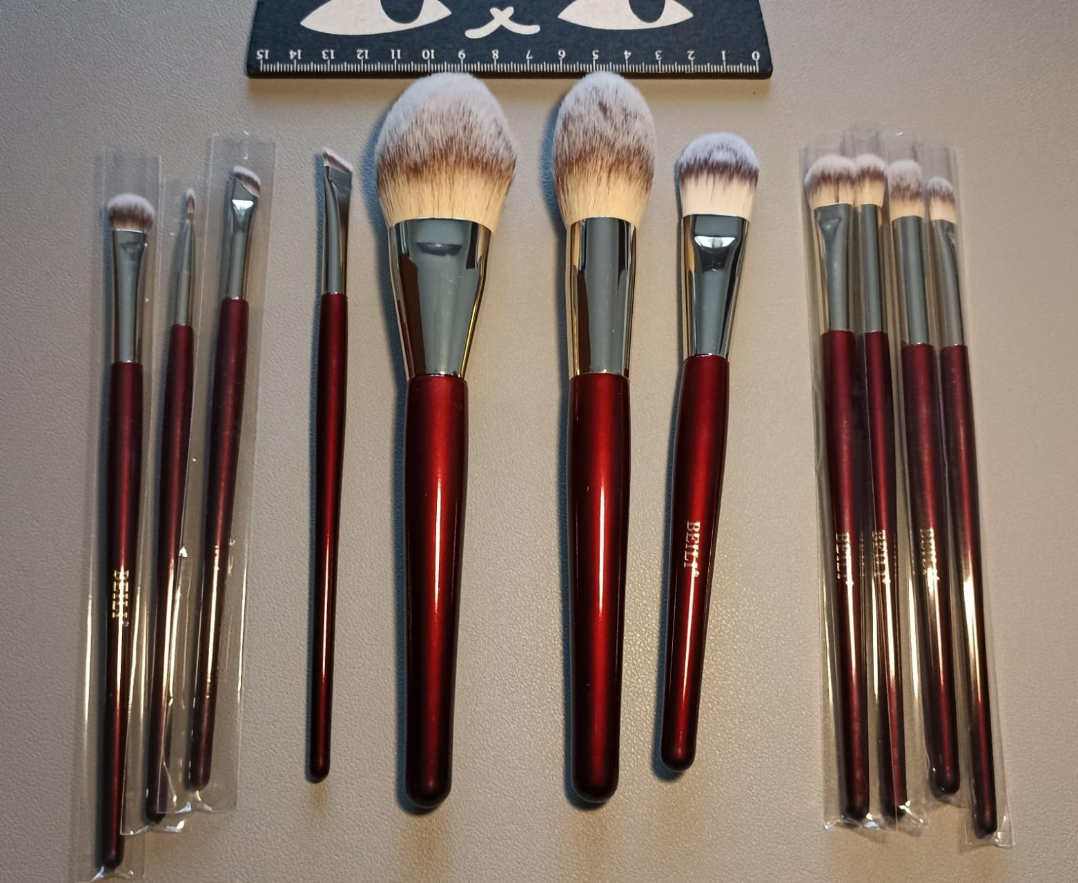 BEILI Set Pennelli Trucco 15 Pezzi Vegano Sintetici