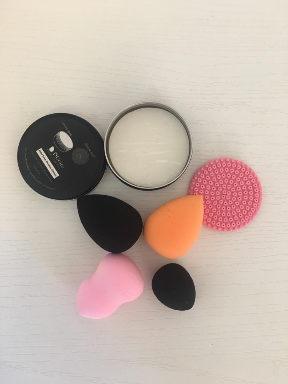 DUcare Spugnette Make Up 4 Pezzi + Sapone Senza Lattice