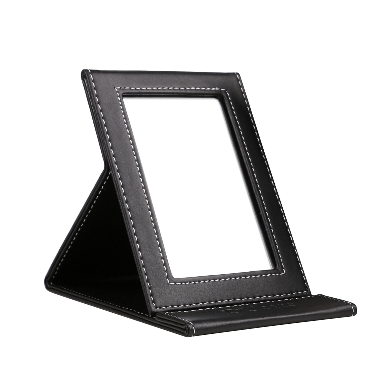DUcare Specchio Trucco Pieghevole S Nero Pelle PU