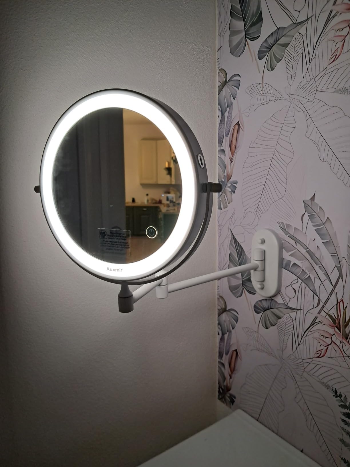 Auxmir Specchio Trucco LED da Parete 10X/1X bianco 8"