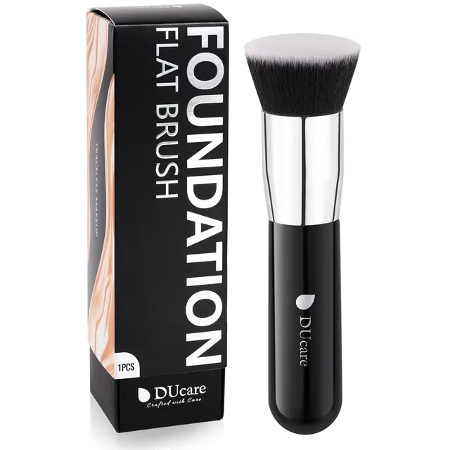 DUcare Foundation Pennello Fondotinta Nero Punta Piatta