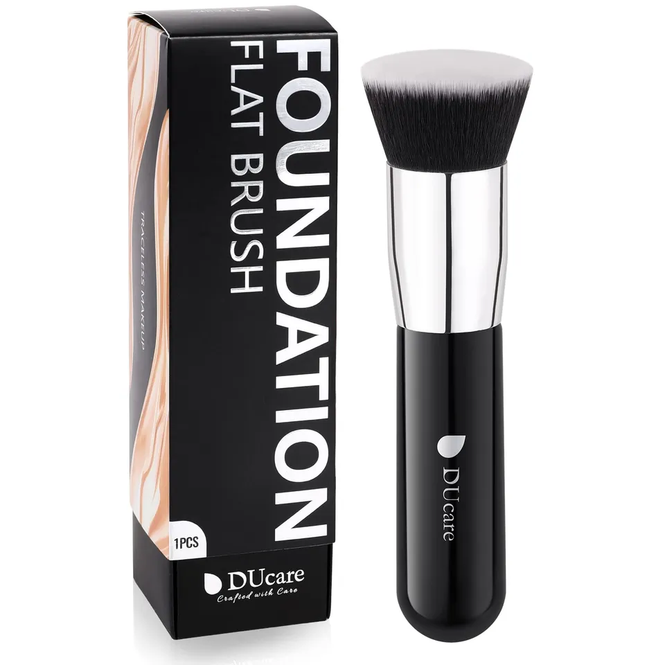 DUcare Foundation Pennello Fondotinta Nero Punta Piatta