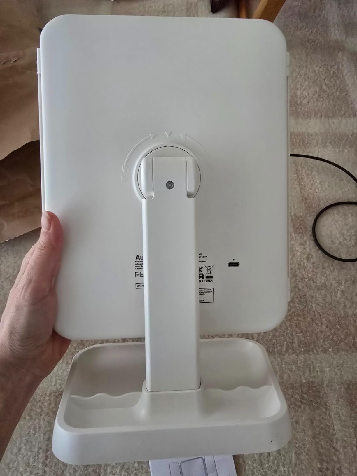 Auxmir Specchio Trucco 52 LED 1X/2X/3X Ricaricabile USB-C