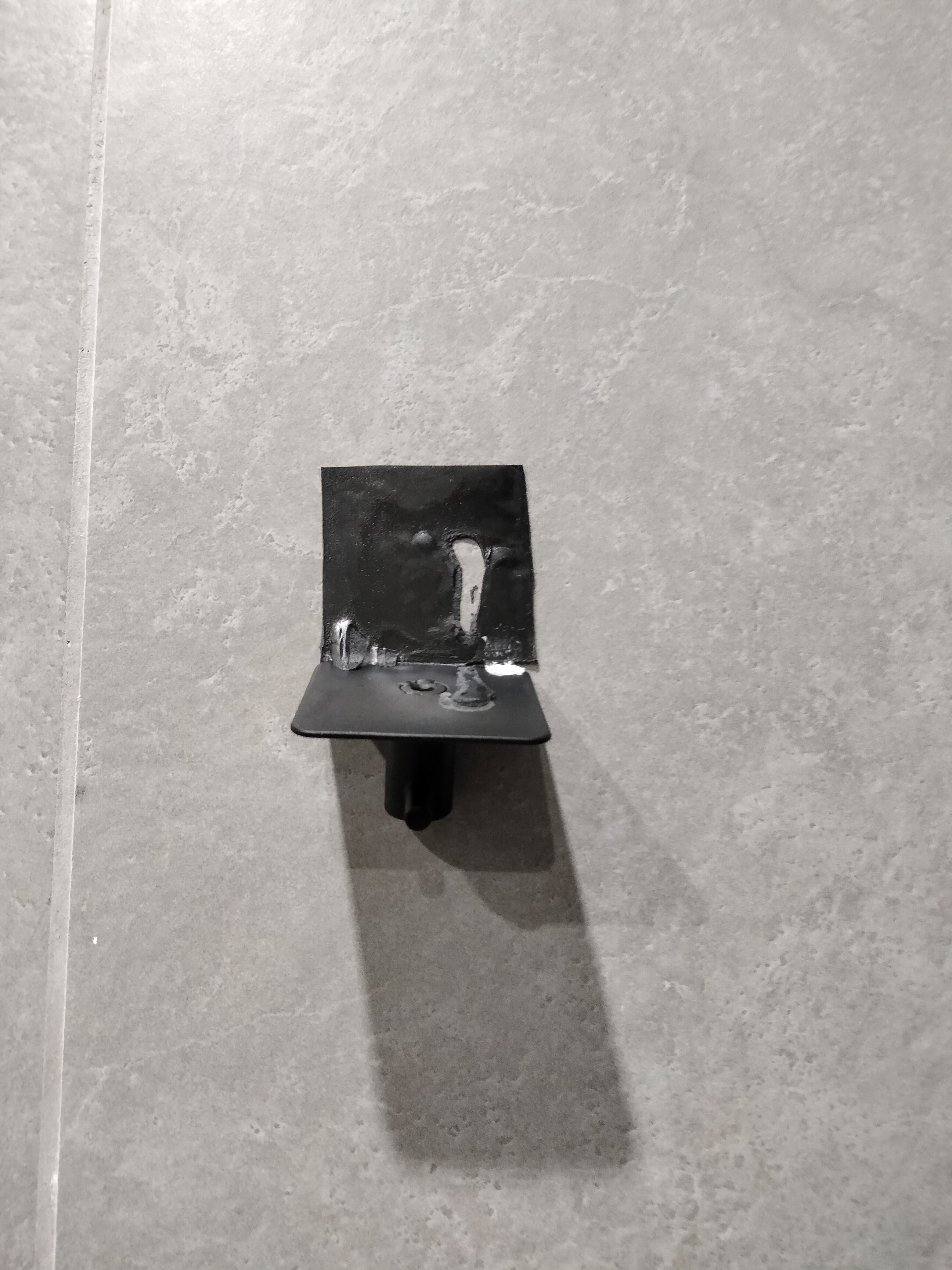 Auxmir set 5 ganci adesivi acciaio inox nero lucido