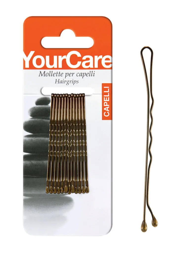 Simca M25C mollette goccia 2,5" castano 12 pezzi tenuta ferma