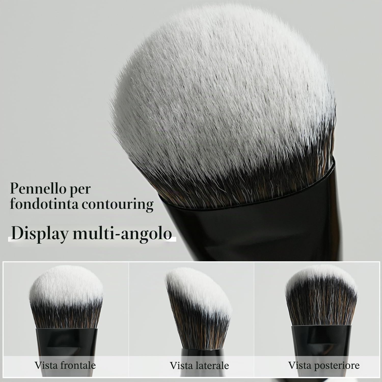 BEILI Set Pennelli Trucco 12 Pezzi Doppia Punta Vegani