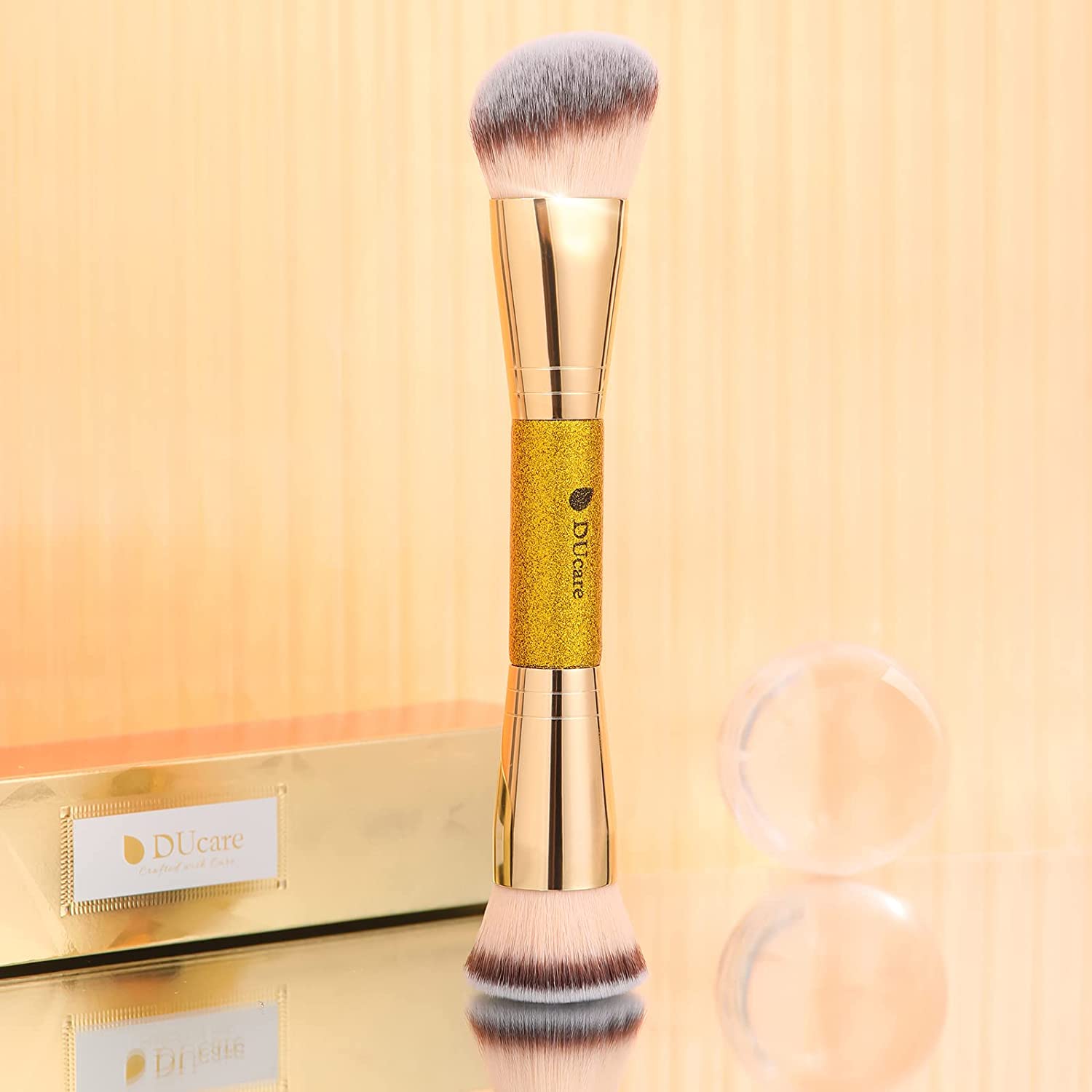 DUcare Foundation Pennello Contouring Bronzer Oro Doppia Punta