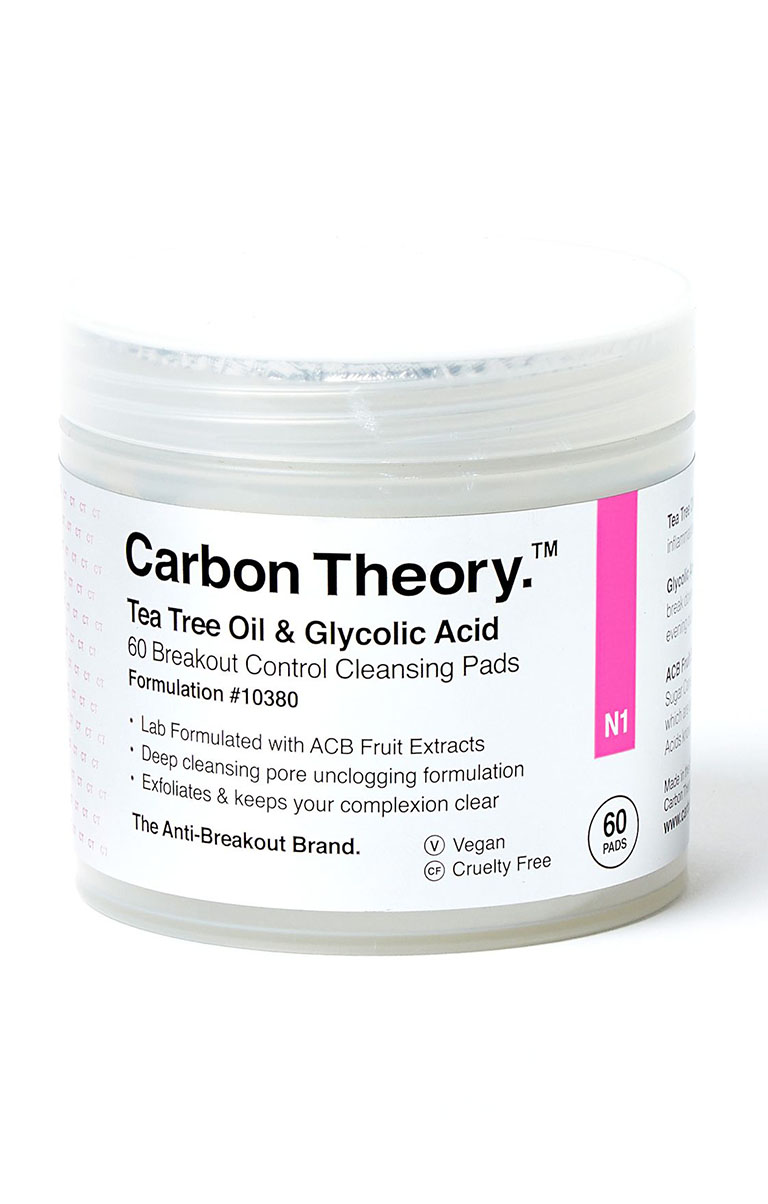 Carbon Theory Anti-Breakout pad viso 60 dischetti tea tree