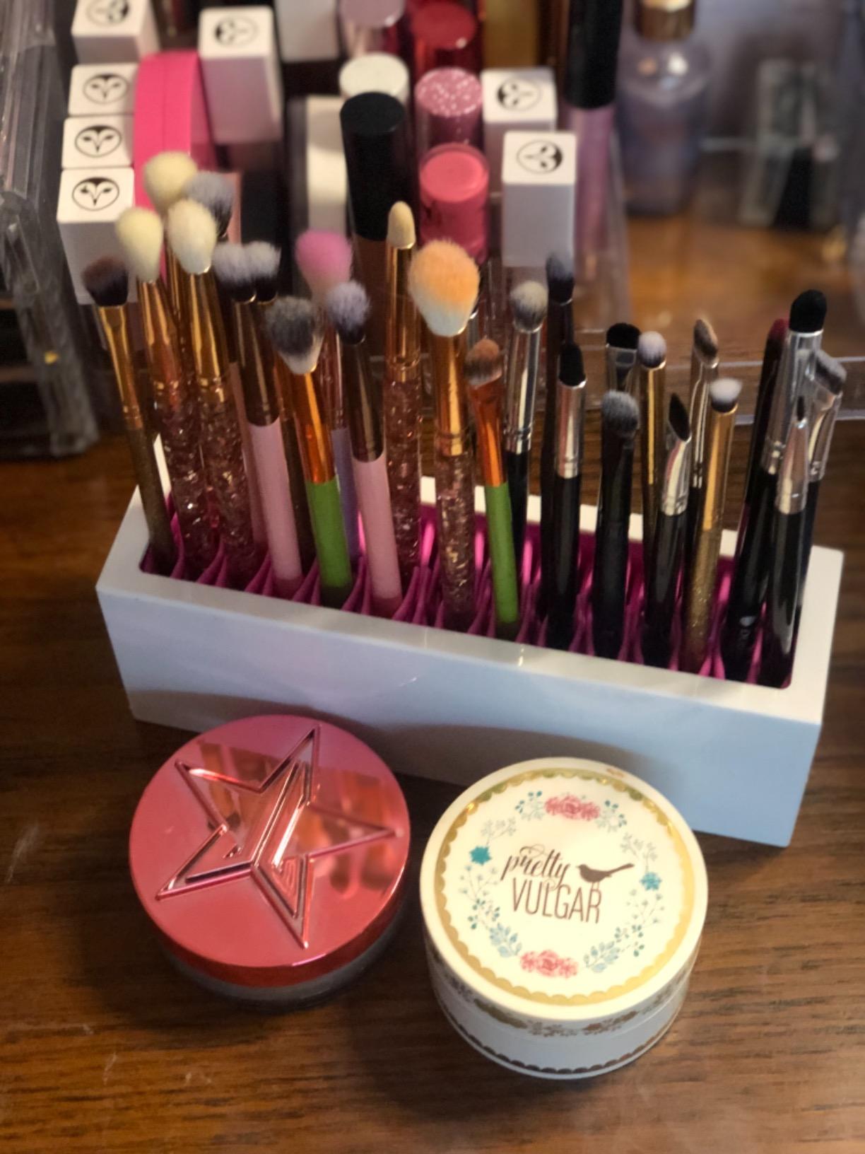 DUcare Organizer Pennelli Trucco Silicone Nero