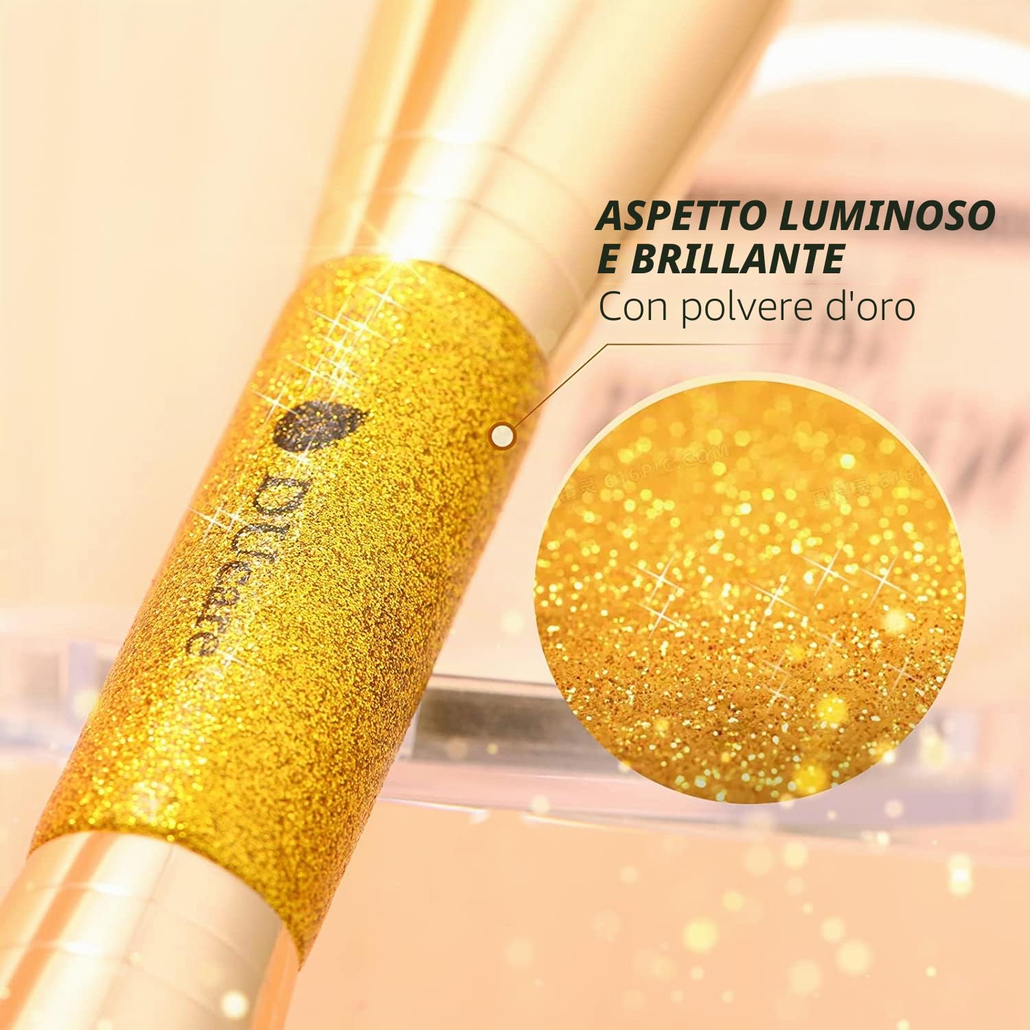 DUcare Foundation Pennello Contouring Bronzer Oro Doppia Punta