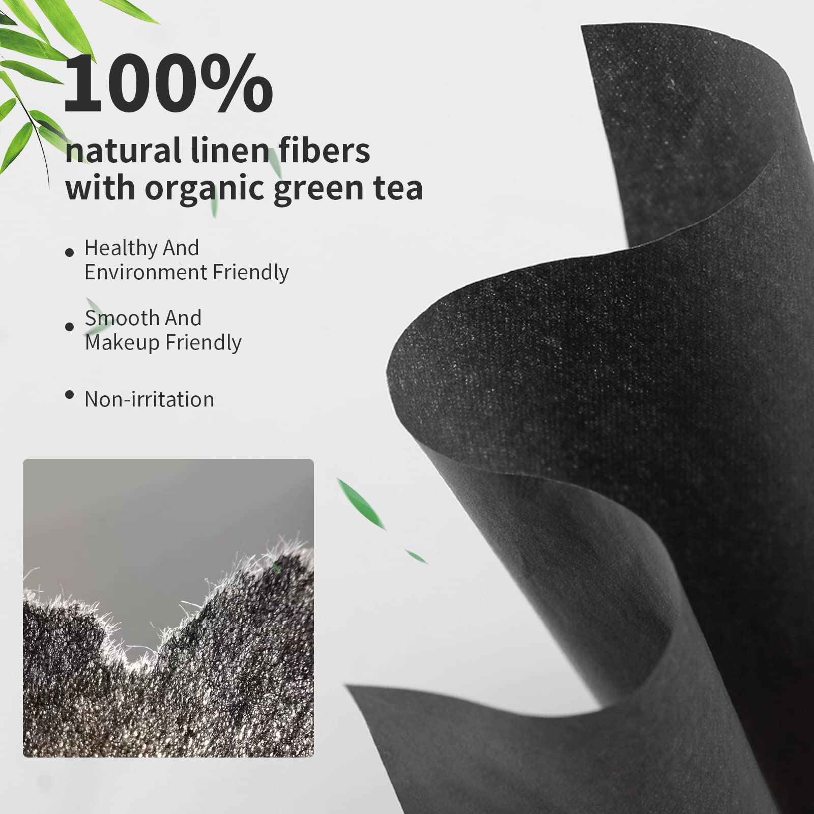 DUcare Fogli Assorbenti Viso 100 Pezzi Carbone Bambù
