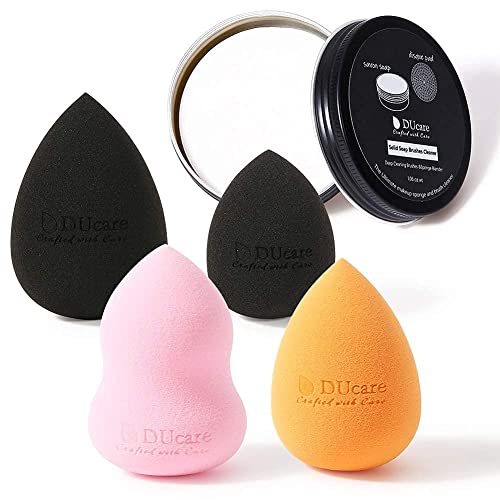 DUcare Spugnette Make Up 4 Pezzi + Sapone Senza Lattice