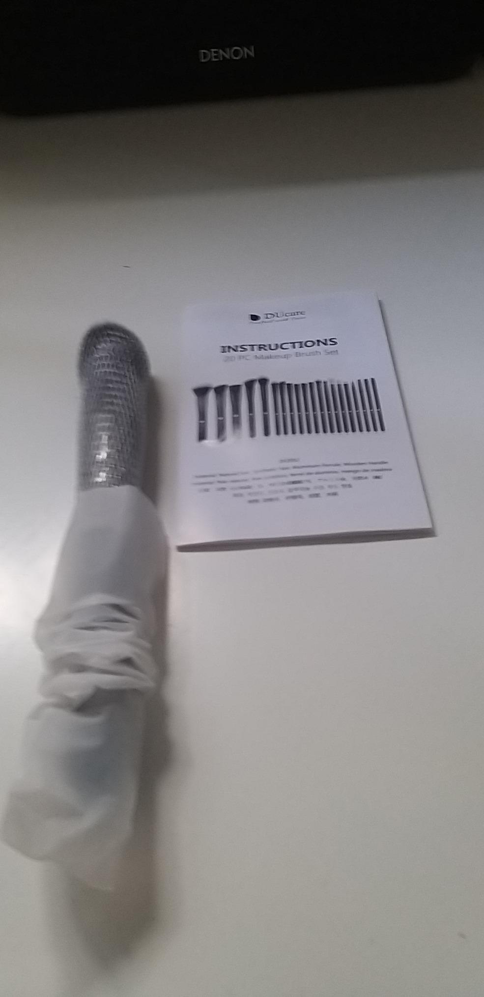 DUcare Set 20Pz Pennelli Trucco Nero fibre sintetiche