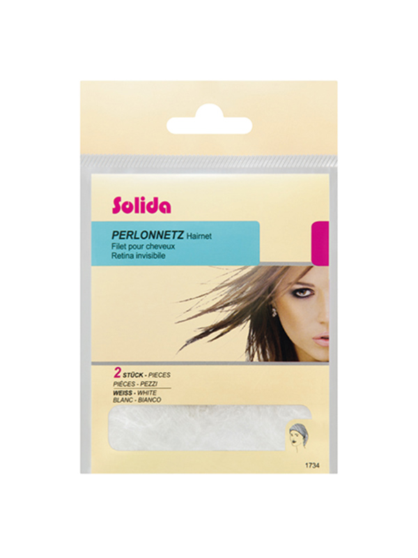 Solida 1734 retina capelli invisibile bianco 2 pezzi