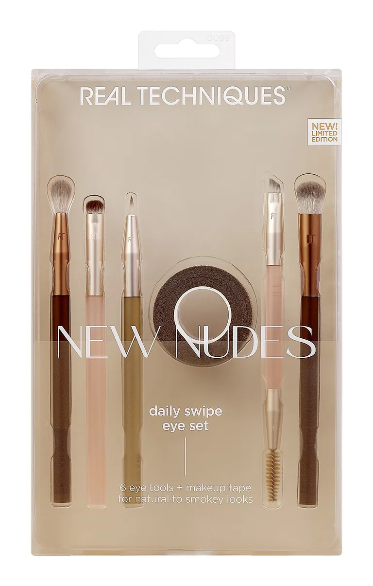 Real Techniques 0099 New Nudes set pennelli occhi 6 pz