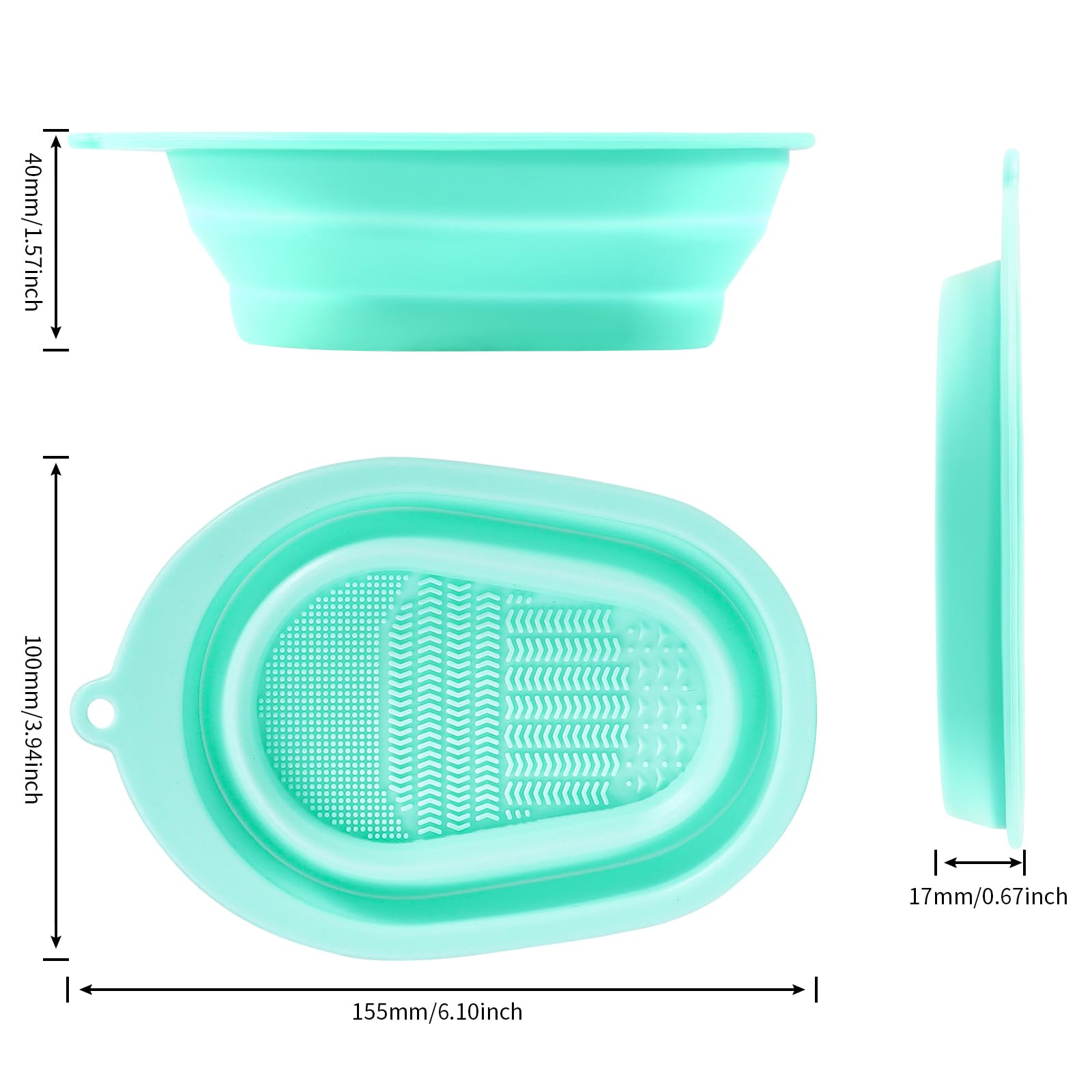 DUcare tappetino pulizia pennelli silicone verde