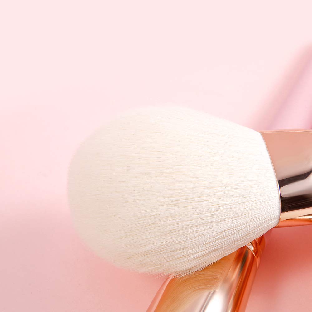 DUcare Set 8 Pennelli Trucco Rosa Vegano con Astuccio