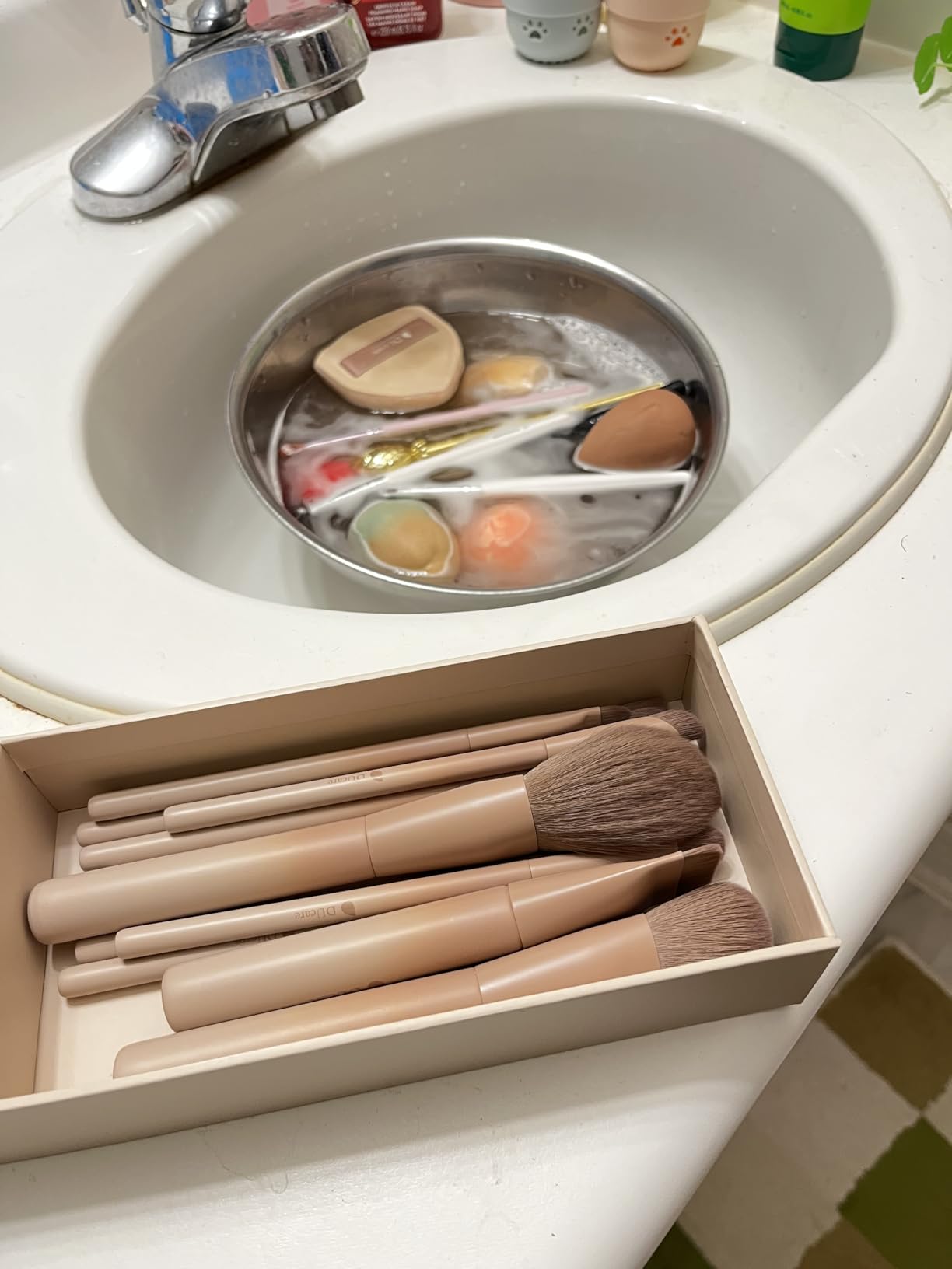 DUcare Set Pennelli Trucco 14 Pezzi Fibre Sintetiche