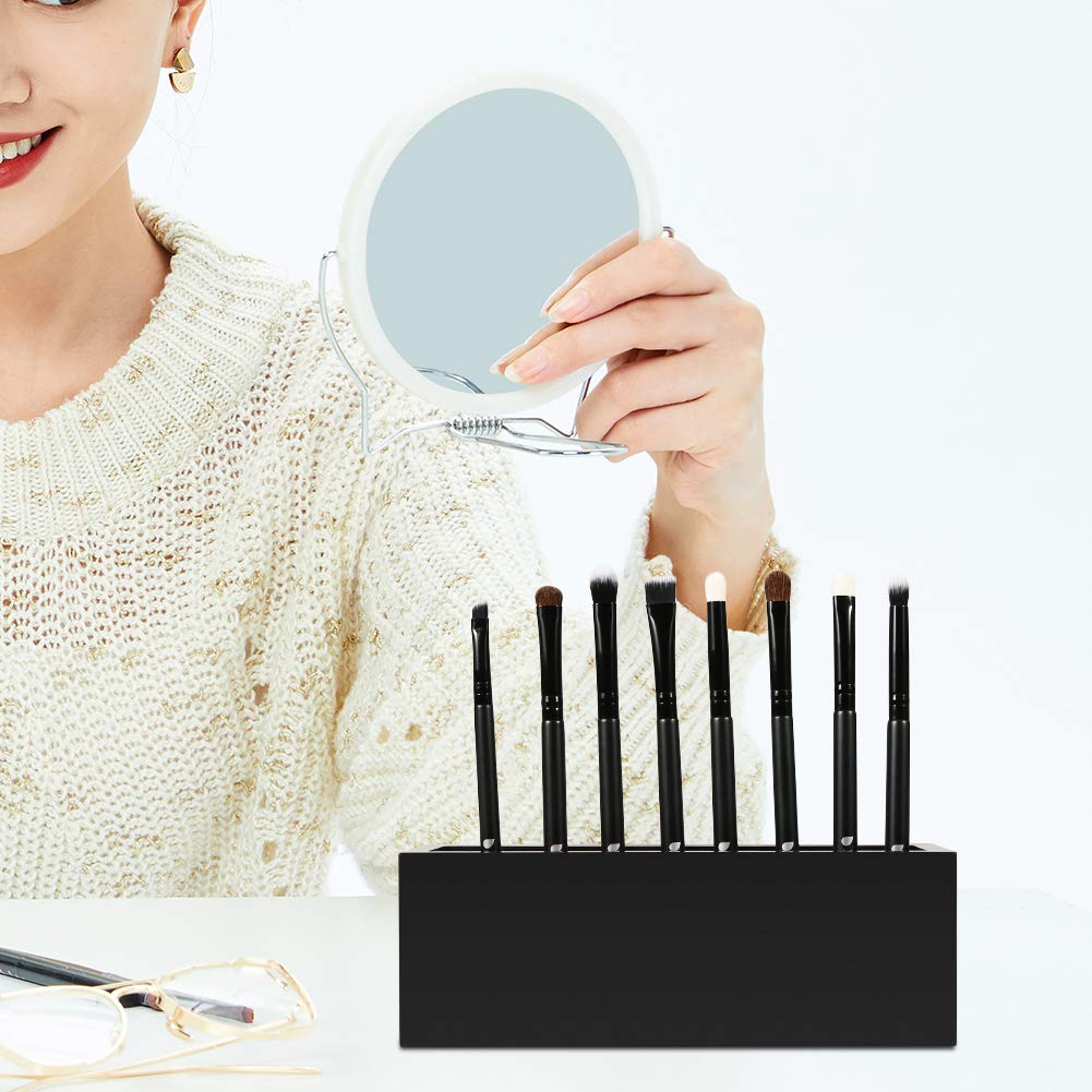 DUcare Organizer Pennelli Trucco Silicone Nero