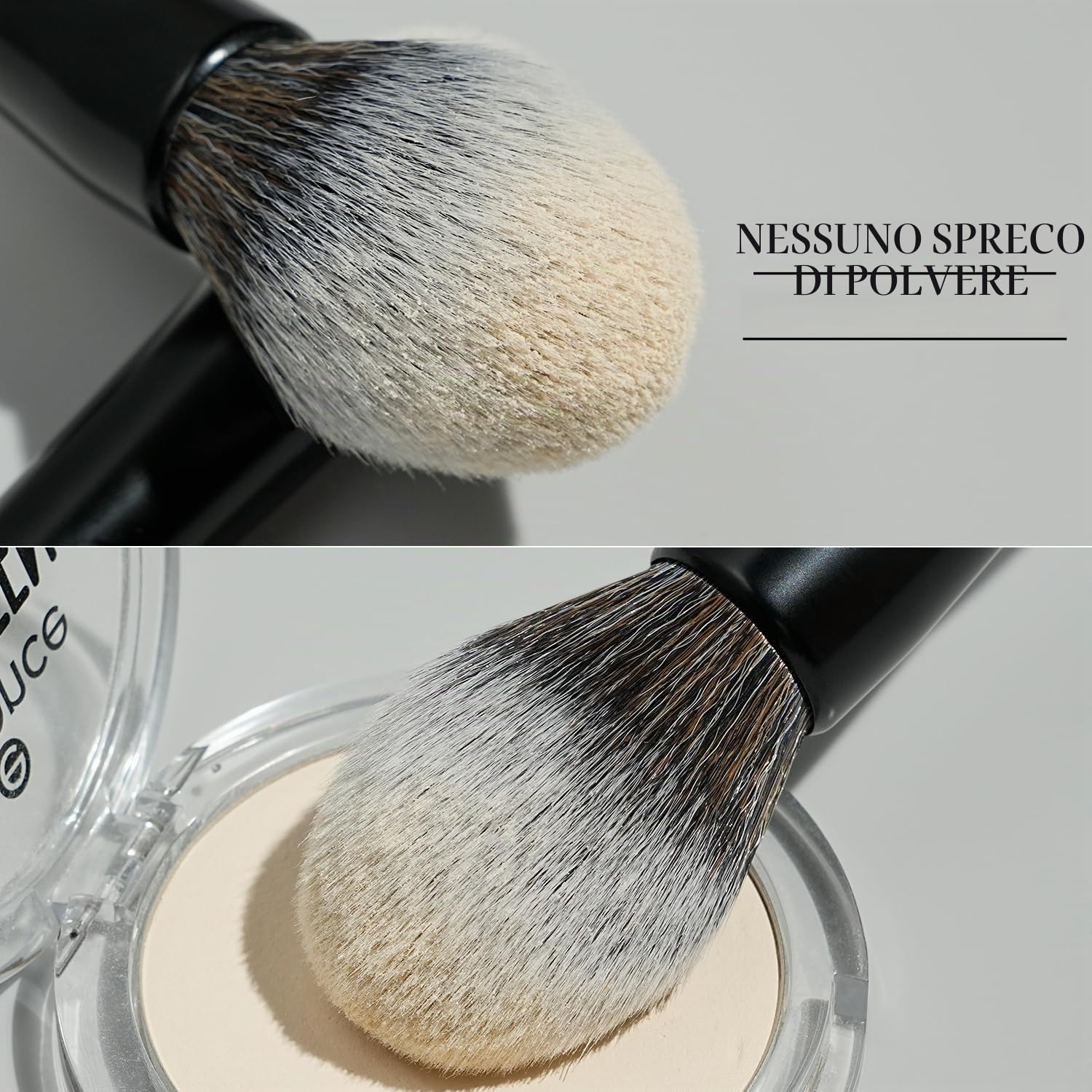 BEILI Set Pennelli Trucco 12 Pezzi Doppia Punta Vegani