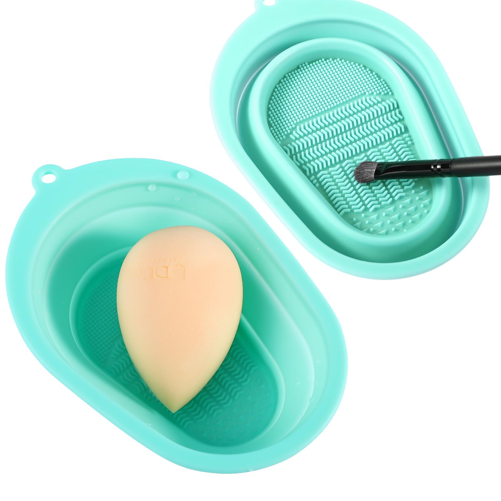DUcare tappetino pulizia pennelli silicone verde