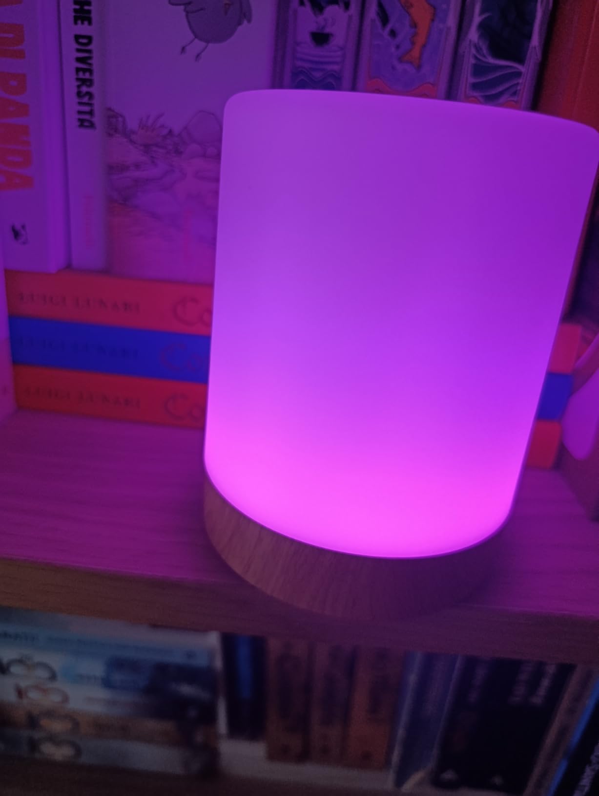 Auxmir Lampada da Comodino LED Touch Marrone 3000mAh