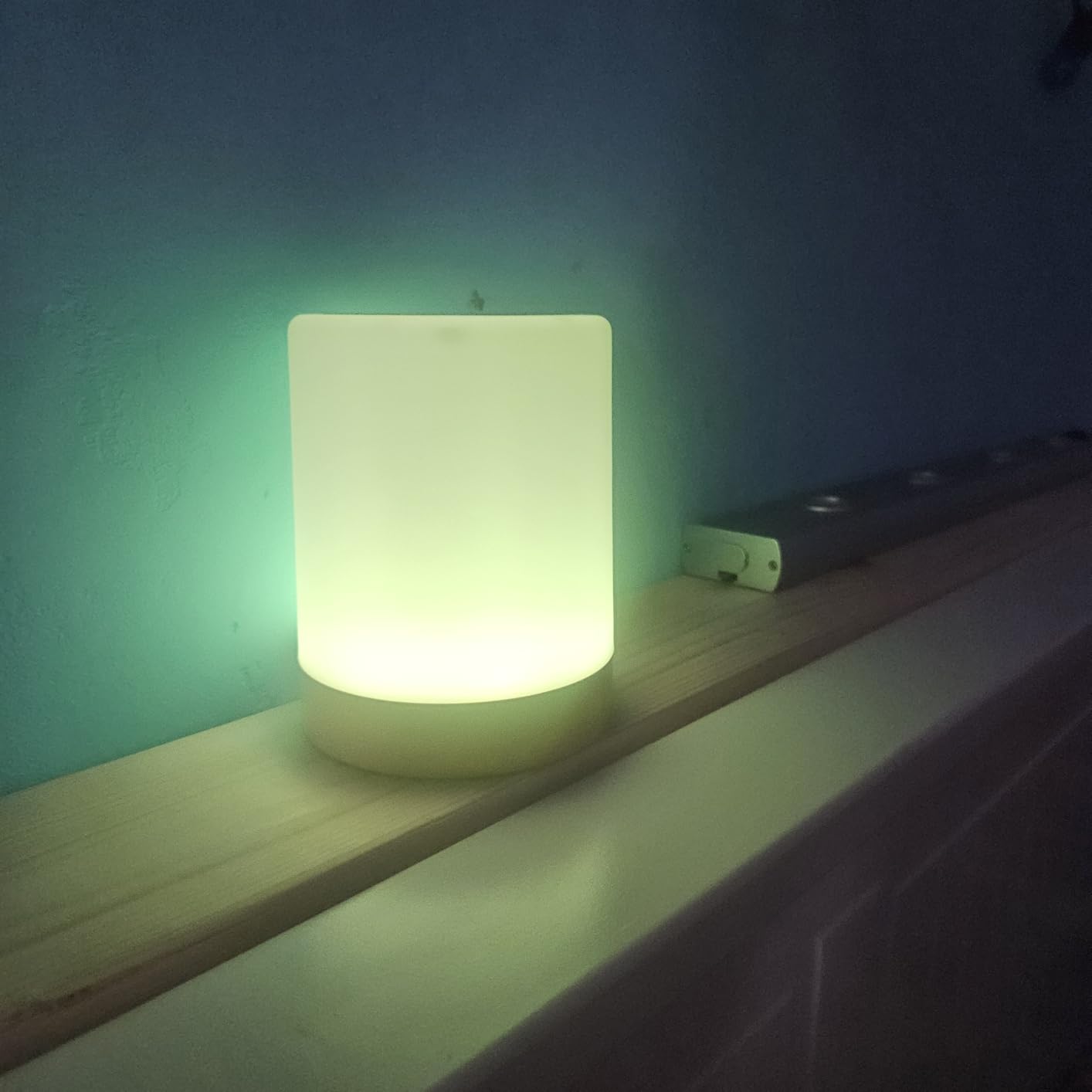 Auxmir Lampada da Comodino LED Touch Marrone 3000mAh