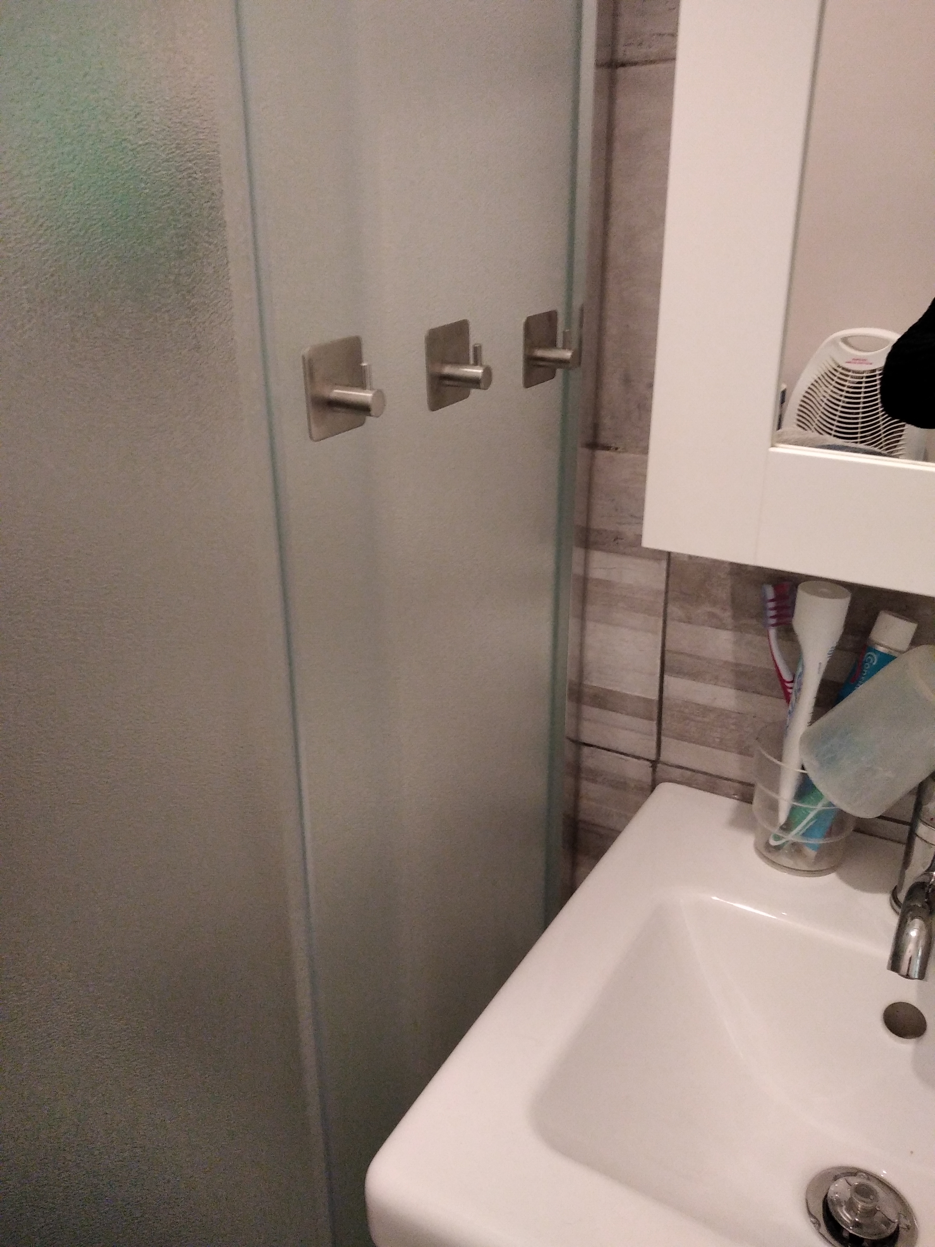 Auxmir Ganci Adesivi Acciaio Inox Argento 4 Pezzi