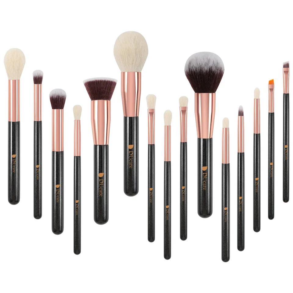 DUcare Kit 15 Pennelli Make Up Viso Occhi Vegani