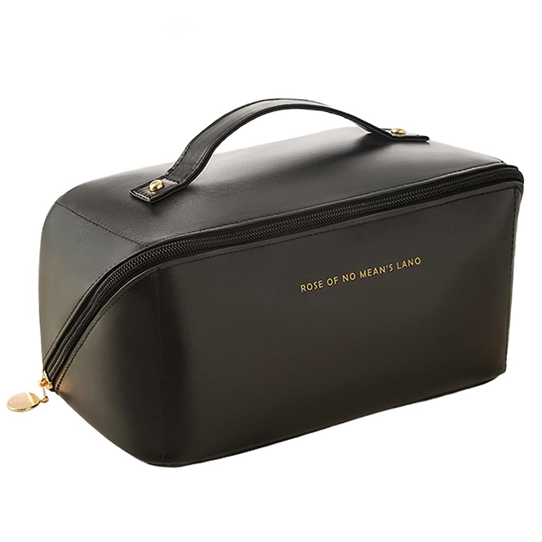 SJBAUTYO Essentials Borsa Cosmetica Marrone Pelle PU