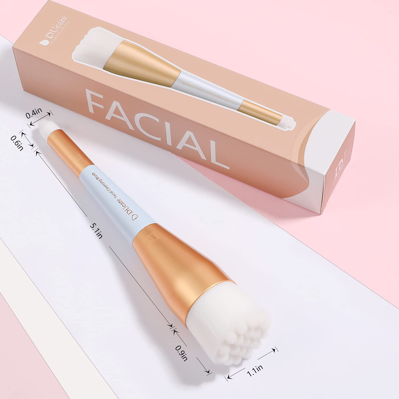DUcare Spazzola Pulizia Viso Manuale 2 in 1