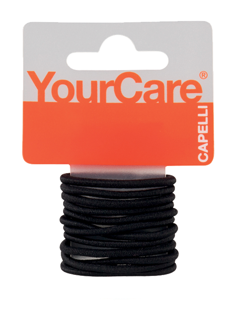 Simca PP235NERO elastici capelli small neri 12 pezzi senza clip