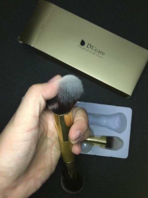 Ducare Pennello Fondotinta Doppia Testa 2 Pezzi Glitter