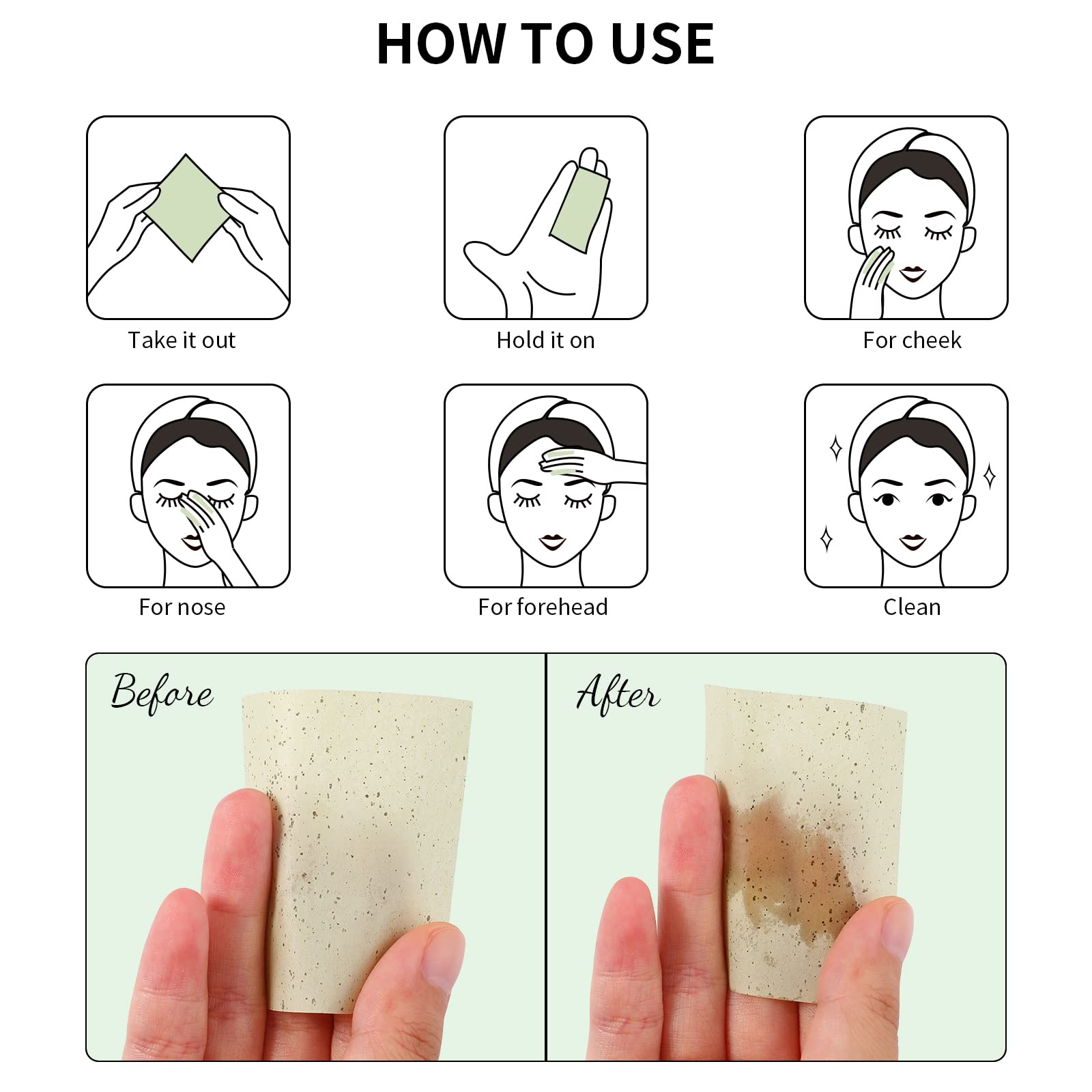 Ducare Oil Blotting Tissues cartine opacizzanti tè verde 100pz