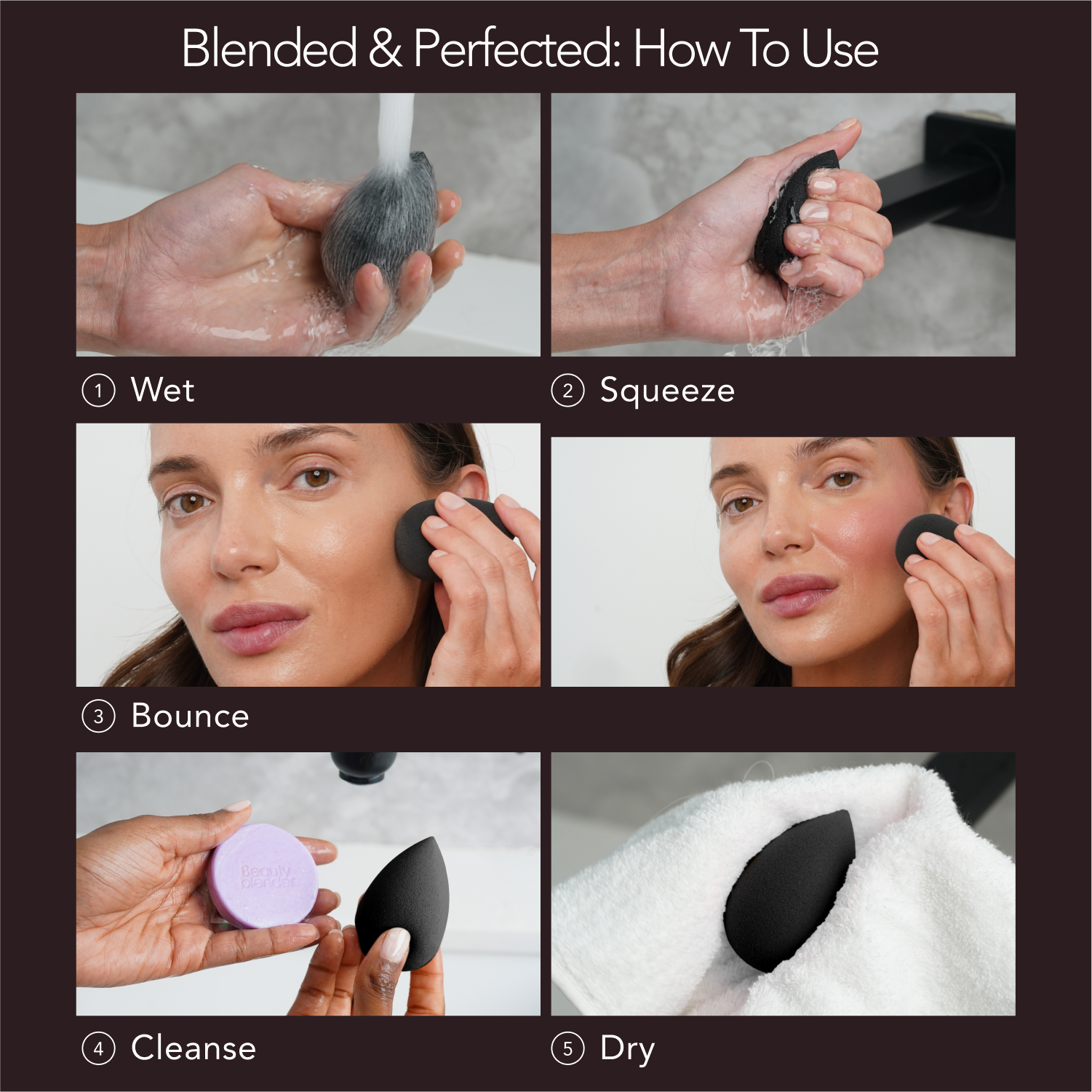 Beautyblender Pro spugnetta trucco nera 1 pezzo