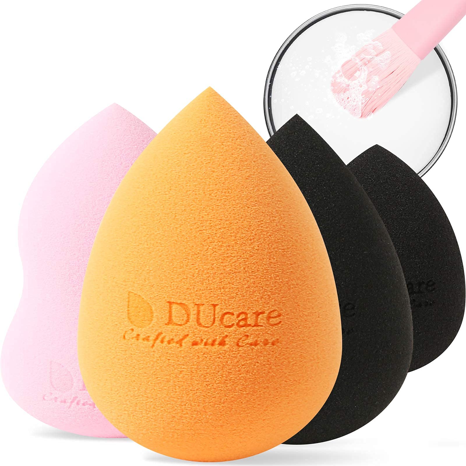 DUcare Spugnette Make Up 4 Pezzi + Sapone Senza Lattice
