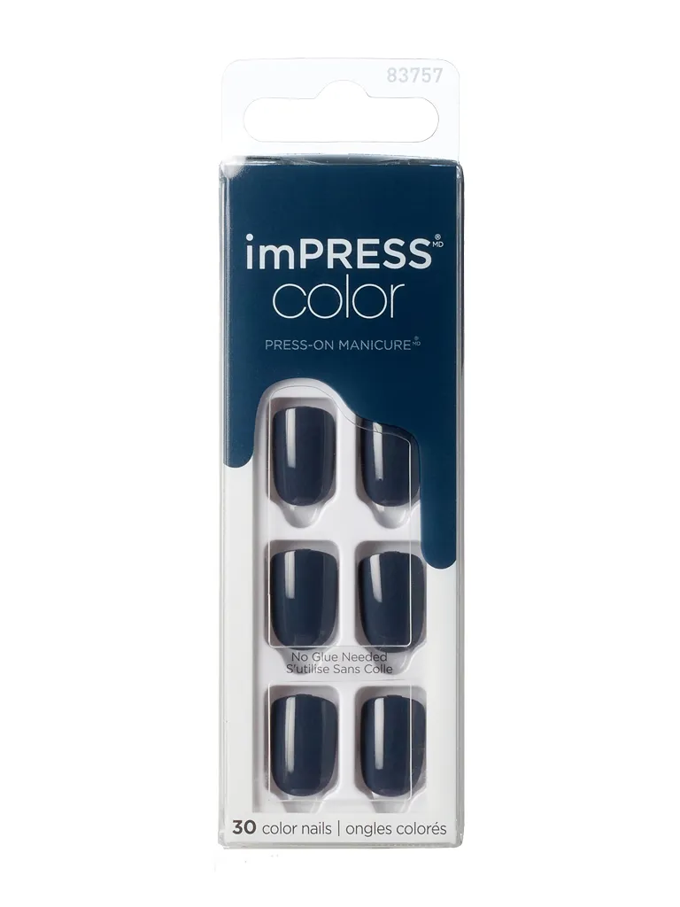 KISS imPRESS Color Graytitude unghie finte 30 pz senza colla