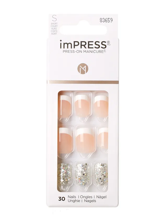 KISS imPRESS Rock it BIPD010C unghie finte corte 30 pz