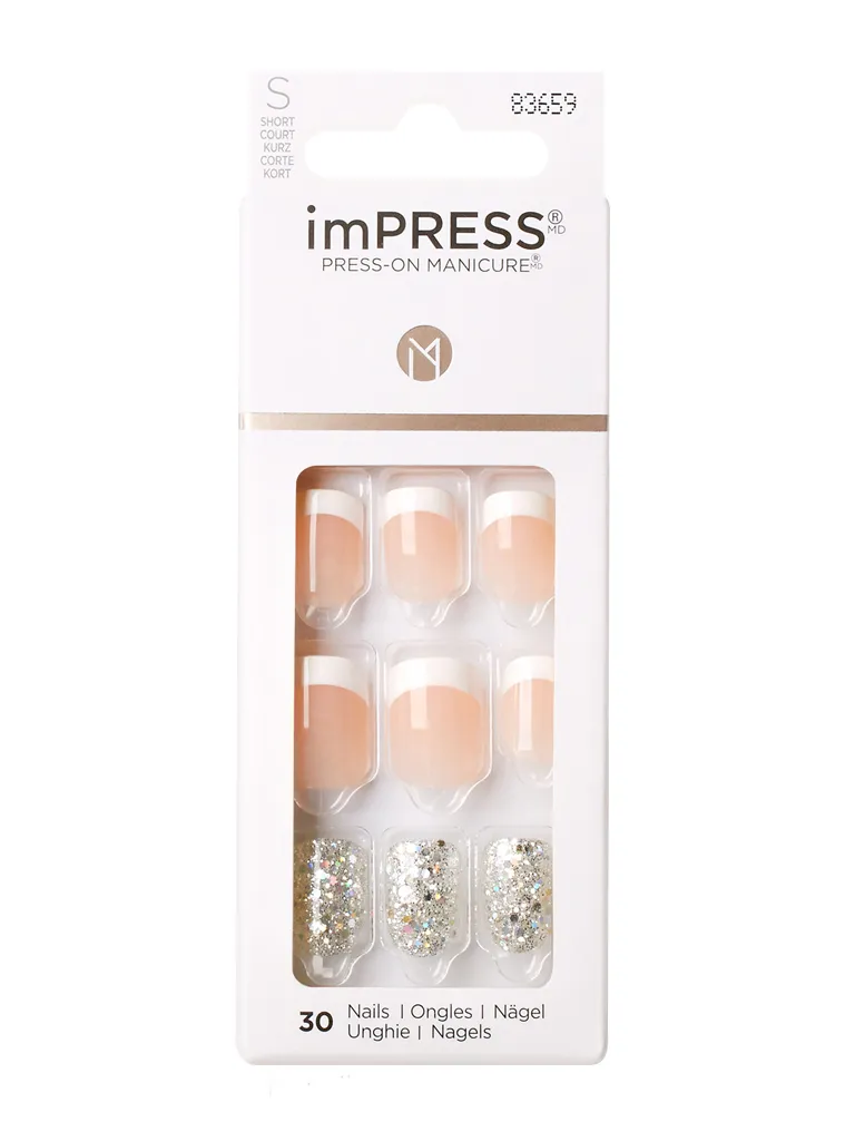 KISS imPRESS Rock it BIPD010C unghie finte corte 30 pz