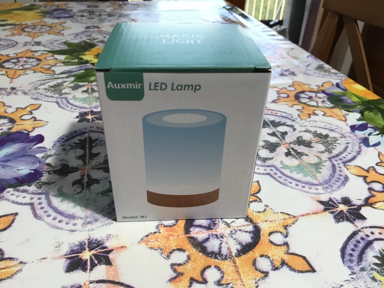 Auxmir Lampada Comodino LED luce notturna marrone ricaricabile