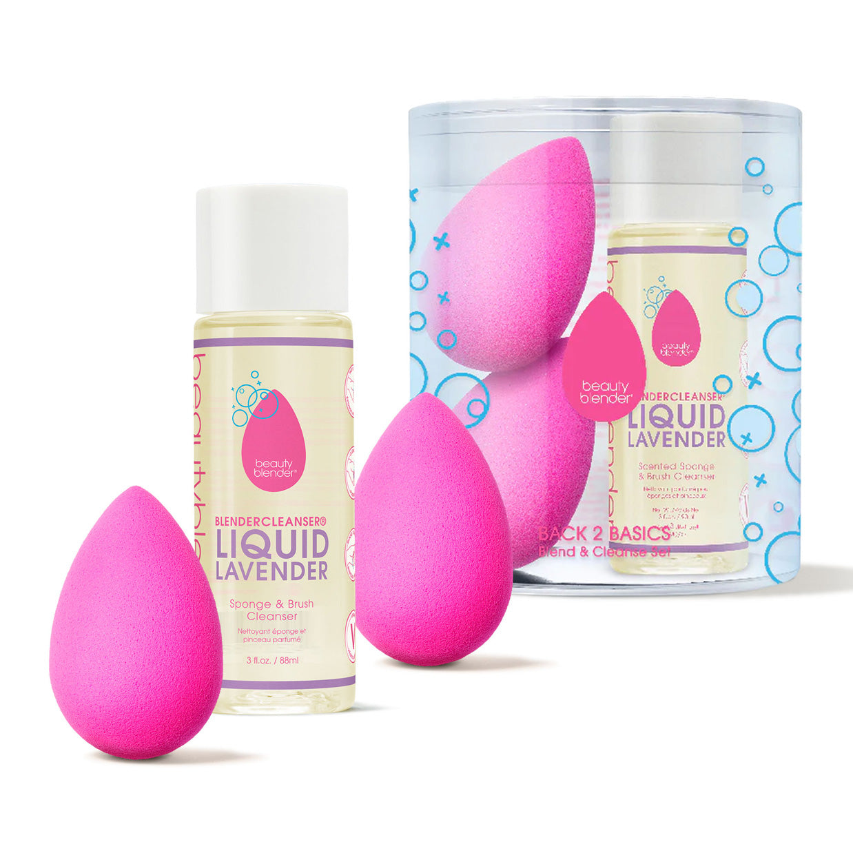 Beautyblender Back 2 Basics set spugna + detergente 3 pezzi
