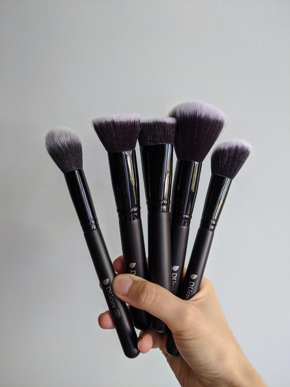 DUcare Set 20Pz Pennelli Trucco Nero fibre sintetiche