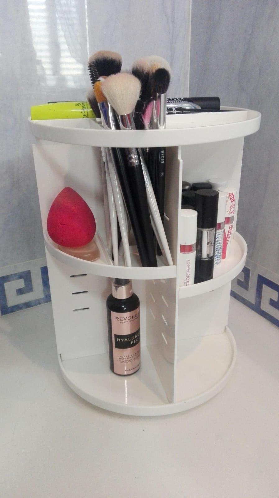 Auxmir Organizer Trucchi Rotante 360° 9 Ripiani Trasparente