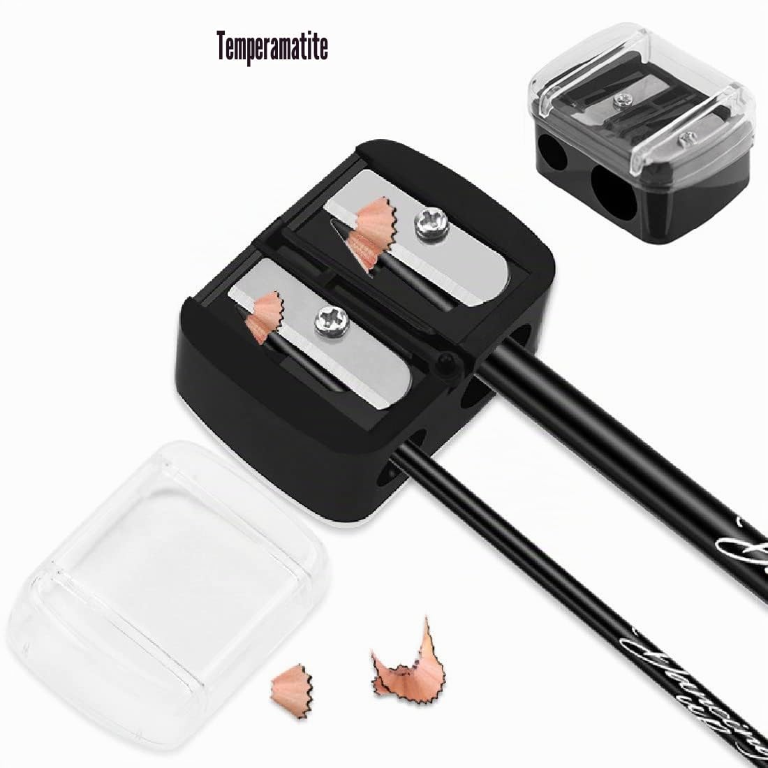 SJBAUTYO Temperamatite Trucco 2 Fori 2 Pezzi Doppio Foro