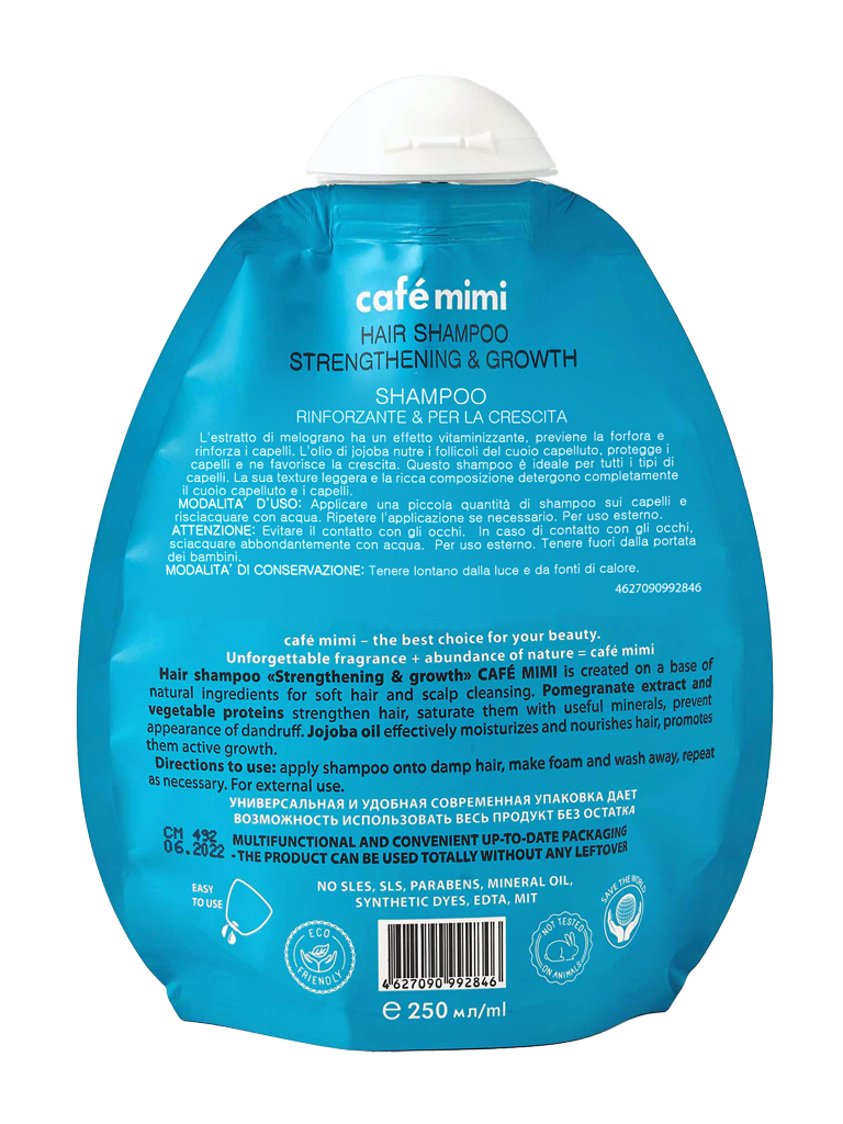 Café Mimi 2846 Shampoo Rinforzante Crescita 250 ml