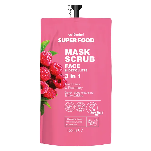 Café Mimi Lampone Rosmarino maschera scrub viso 100 ml