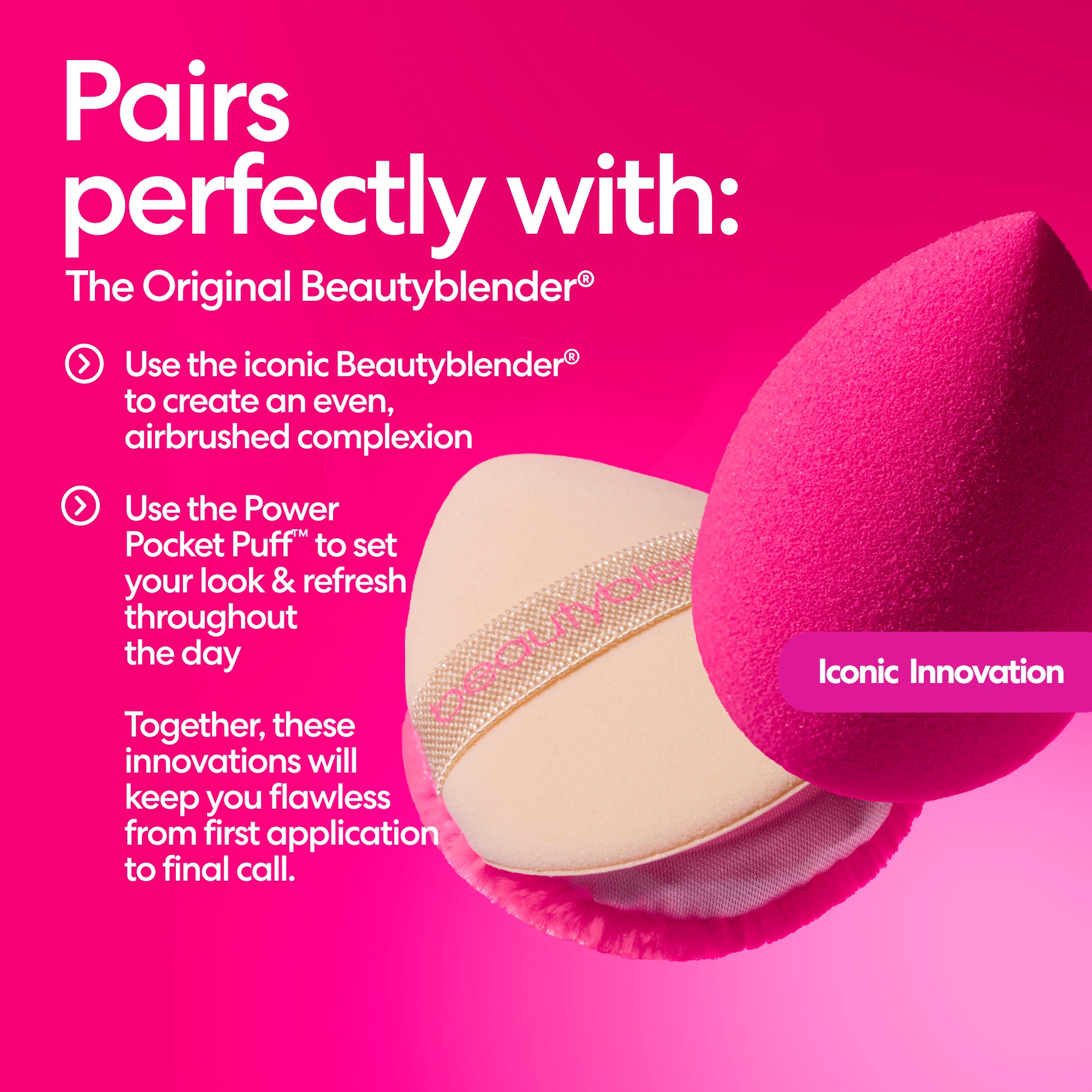 Beautyblender Power Pocket Puff piumino cipria doppia