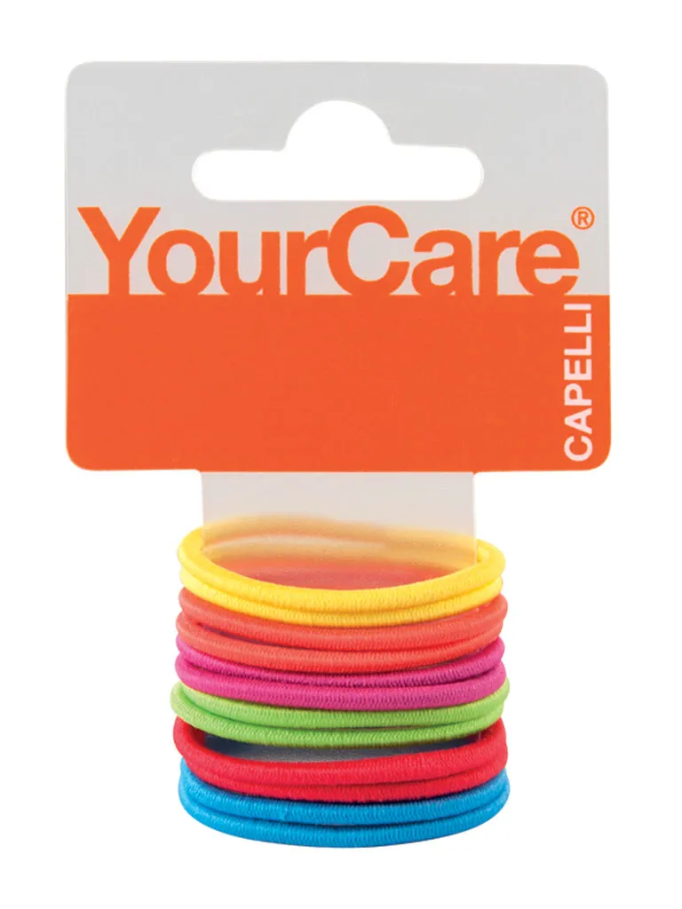 YourCare NoClip Small Elastici Capelli 12 pz Colorati